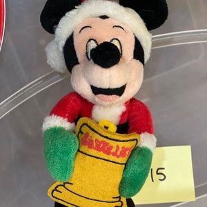 Disneyland Resort Disney Christmas Santa’s List Mickey Mouse Small Plush 6” Rare
